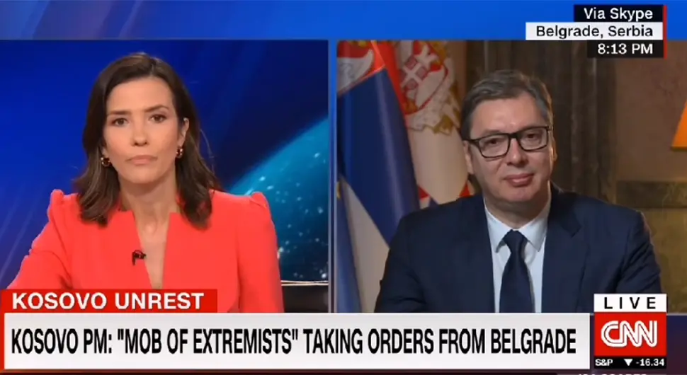 Vučić za CNN o KiM: Da li je te ljude neko ucijenio? Ne