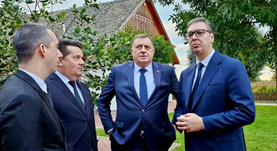 Susret Dodika, Vučića, Stevandića i Orlića: 