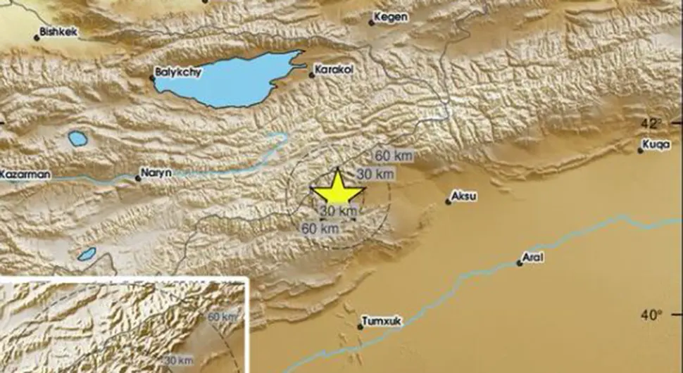 Јак земљотрес погодио пограничну област између Киргистана и Кине
