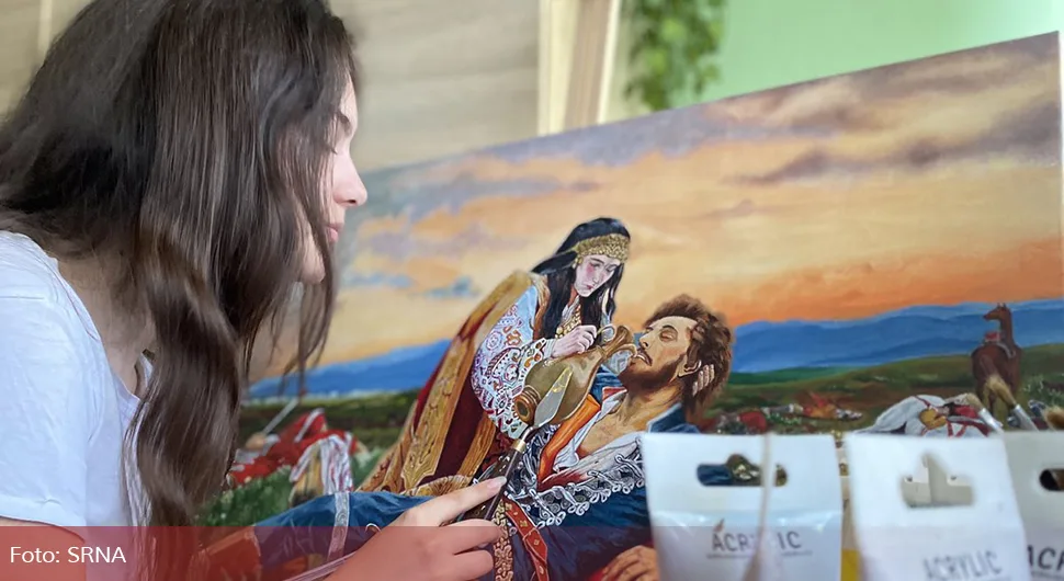 Osamnaestogodišnja Еlena naslikala repliku 