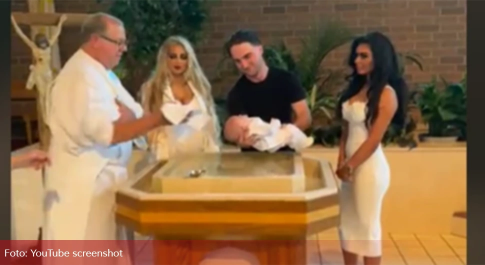 Influenserka šokirala ljude zbog onoga u čemu je došla na krštenje sina
