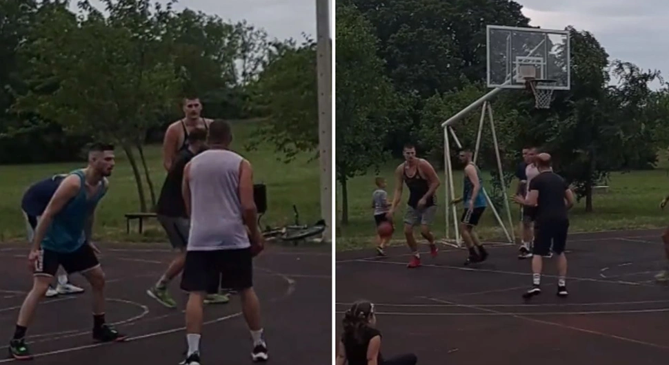 Јокић се појавио на терену у родном крају и заиграо баскет