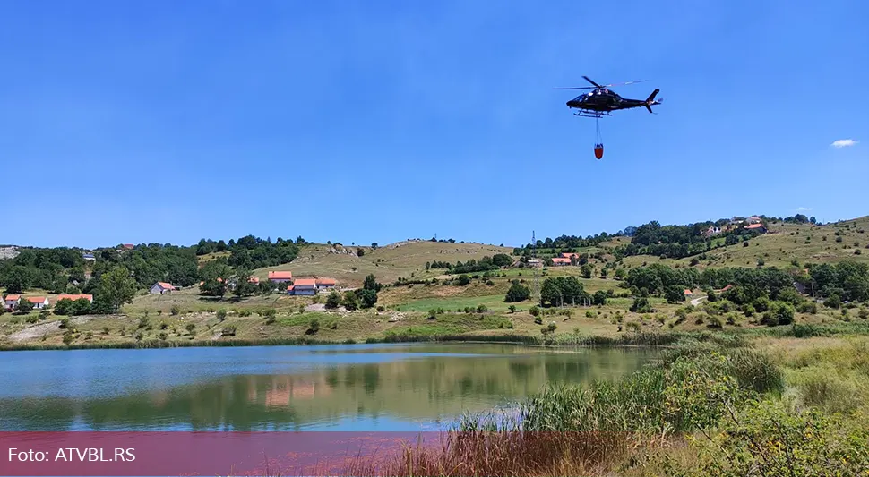 Kusturić: Dio linije požara u Gacku ugašen; Večeras vatru gase helikopteri Srpske i Srbije