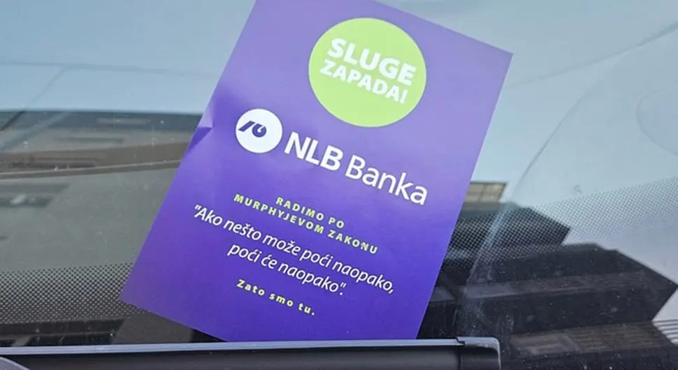 Pojavili se leci na automobilima u Banjaluci: NLB - radimo po Marfijevom zakonu