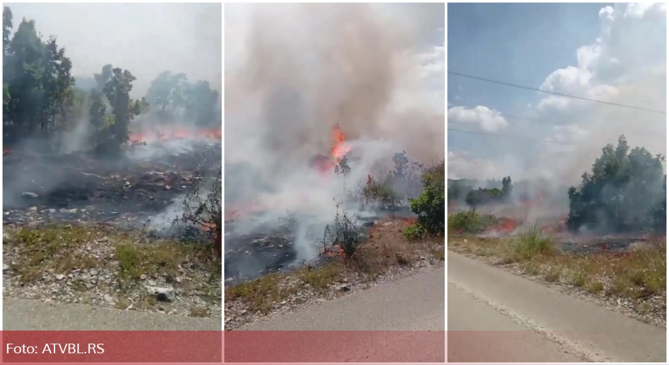 Не смирује се код Билеће, пожар се шири ка Црној Гори