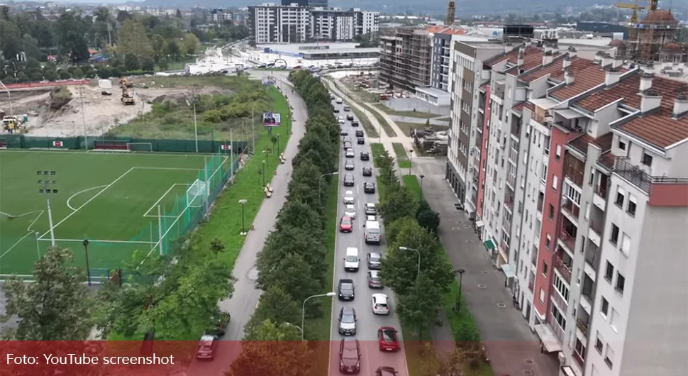 Гужве паралисале Бањалуку; Погледајте снимак саобраћајног колапса из ваздуха