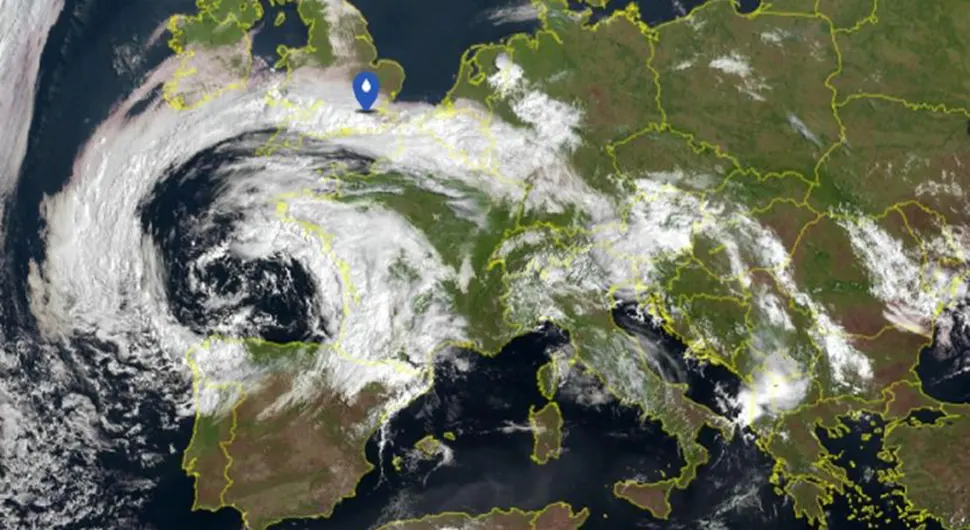 ''Zavrtio'' se snažan ciklon nad Еvropom: Značajan pad temperature!