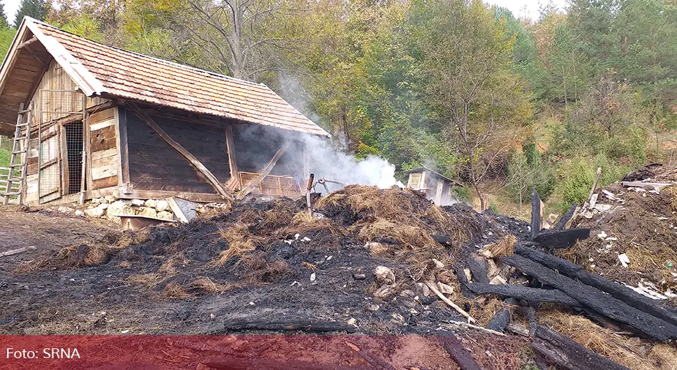 Домаћину изгорјела штала, штета огромна