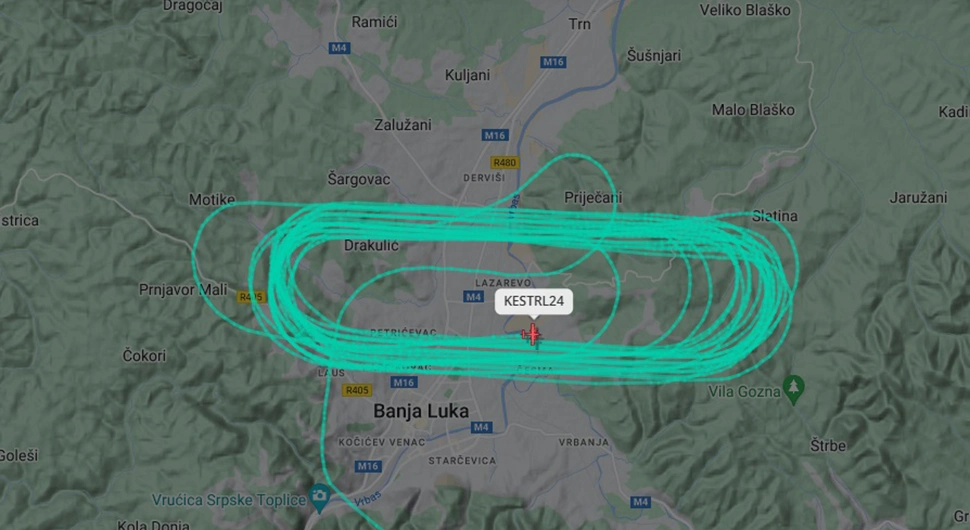 Nepoznati avion kruži iznad Banjaluke