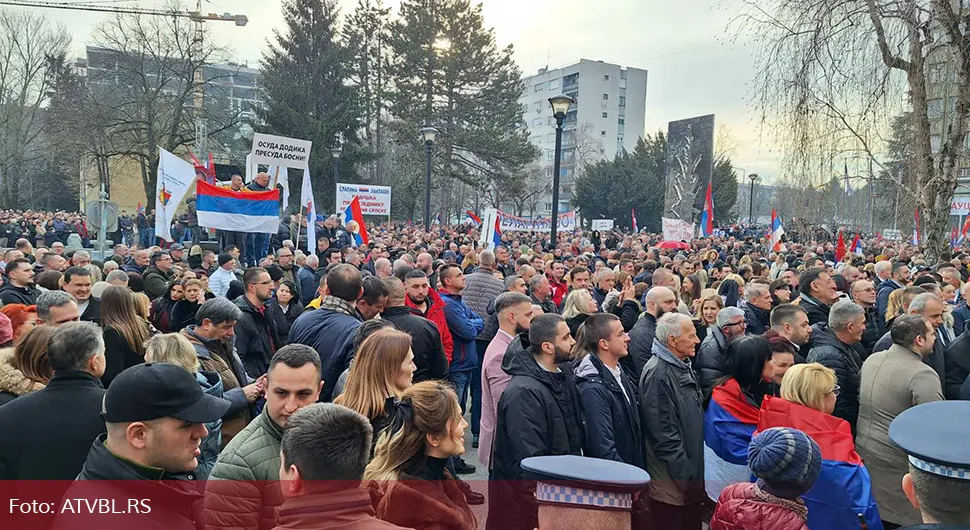 Велики народни митинг: ''За предсједника, за Српску, за институције''